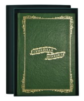 Книга "Семейная летопись" в подарочной упаковке арт. СЛ-12 зеленая